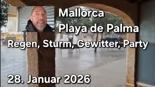🌴Playa de Palma Kompakt - 🥳Tag & Nacht am Ballermann |&hearts;️Mallorca VLOG 28. Januar 2026