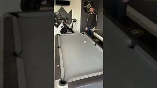 Man Practices Skills at Pool Table - 1272867-2