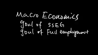 Goal of Strong and sustainable economic growth and Full employment. VCE economics