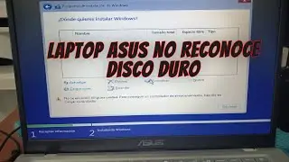 Laptop Asus no reconoce disco duro SSD, M2 no deja formatear..,solución 