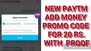 New Add money Promo code For PAYTM with PROOF 100% work hurry