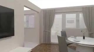Immobilien - Innenvisualisierung Wohnung Typ 2 - 3D-Grundrisse erstellen lassen