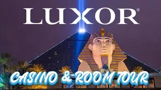 LUXOR PYRAMID KING CORNER SUITE | CASINO AND ROOM TOUR, REVIEW | MGM RESORTS