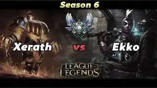 League of Legends - Xerath vs Ekko Season 6 Gameplay Diamond (With Commentary)