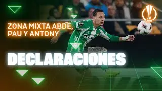 Zona mixta de Abde, Pau y Antony tras el #RealBetisFeyenoord 🗣🎙 | Real BETIS Balompié