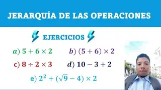 Jerarquía de operaciones - EJERCICIOS