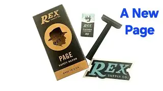 Безопасная бритва REX Page. Лезвие Gillette Nacet. Зеленое мыло для бритья Proraso.
