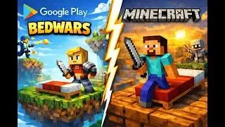 BEDWARS su ANDROID vs BEDWARS di MINECRAFT!