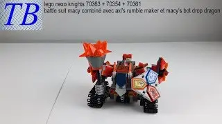 lego nexo knights 70363+70361+70354 multi combinaison