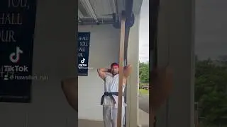 Ryu&rsquo;s hurricane kick (Tatsumaki Senpukyaku) #hawaiianryu #martialarts #anime #cosplay #training #mma