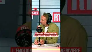 Philippe Caverivi&egrave;re's emotional reaction to the surprise message from his father