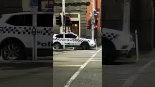 Police patrolling #melbourne #australia #australian #police #car #shortvideo #shorts