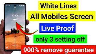 📵how to fix white line on phone screen | display white line problem | display white line problem fix