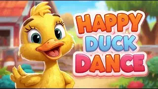 Happy Duck Dance Song 🦆 | Fun Kids Animal Song | HappyPaws