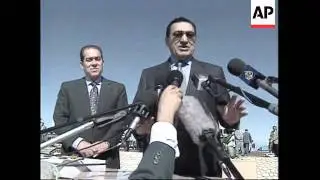 EGYPT: PRESIDENT MUBARAK UNVEILS IRRIGATION PROJECT 2