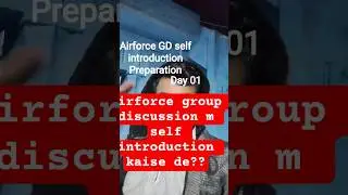 Airforce GD m self introduction kaise de??🤔#airforce #airforcestory #iaf #motivation #india #intro #