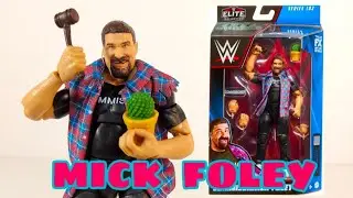 Mattel WWE Elite Collection Series 102 Commissioner Mick Foley Action Figure Unboxing