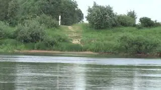 At the Neman river near Sovetsk, Russia, and the border to Lithuania
