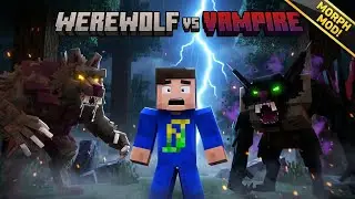 ​I MORPHED into a WEREWOLF vs VAMPIRE in Minecraft! (Bedrock Edition)
