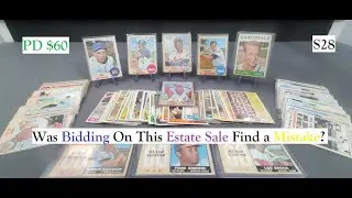 S28 My Winning bid, $60 for this Small Estate Sale Purchase of Vintage Baseball Cards full of HOF!