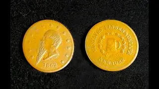 1863 Gustavus Lindenmueller Civil War Token