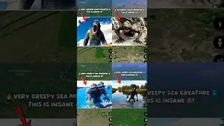 🔥TOP 4 Very Creepy Giant Creature On Google Earth 🌍! #shorts #findmysterioussecrets #earth #maps