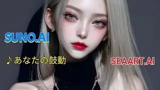 AI音楽・Suno AI・v5プロ『あなたの鼓動』A、AI画像成形・SEAART.AI、4K