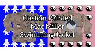 Custom Painted Army Jacket: Mac Miller x Swimming