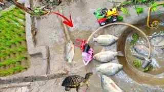 Water Pump Fishing Trick | Mini Tractor Project | Creative DIY Idea @sanocreator