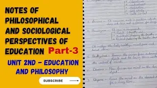 Notes of Yoga Philosophy| B.Ed 1st Year Notes| What is Ashtanga Yoga| Education and Philosophy|