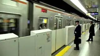 Tokyo Metro Fukutoshin Line Train approaching Ikebukuro Station
