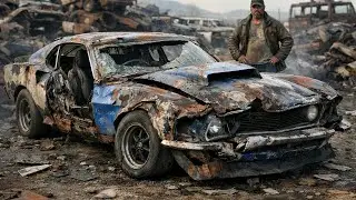I Fully Restored an Abandoned Rusty 1969 Ford Mustang Boss 429 | Full Restoration #ford #cars