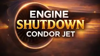 Condor airlines beautiful jet engine shut down