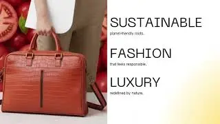 Launching Tomato leather | Vegan Laptop Bag 