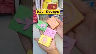 Diy Stemps at home 😯#shorts #crafts #diy #ytshorts