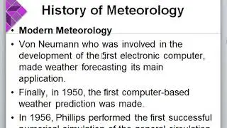 Meteorology Lesson 1 Introduction