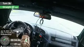 BMW, E36, M3, LSX, Pacific raceway, from the cockpit