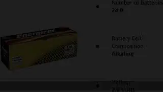 Energizer Industrial EN95 size D alkaline batteries: 24 count