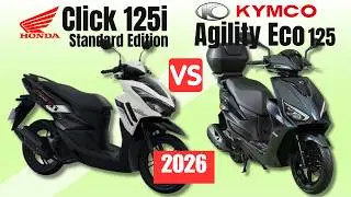 Honda Click 125 V4 Stndrd vs Kymco Agility Eco 125 | Side by Side Comparison | Specs & Price | 2026