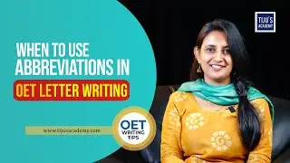 Using abbreviations in OET Letter writing | The Best OET Coaching Centre in India | Tiju's Academy