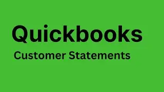 QuickBooks - How to Create and Send Customer Statements in QuickBooks