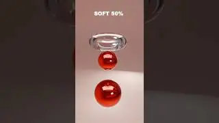 Jelly Ring vs Metallic Balls 0% vs 100% Softness|Which Feels Better? #3danimation #satisfying #asmr