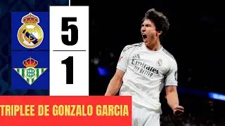 REAL MADRID vs betis, tripl&eacute;es de Gonzalo Garcia
