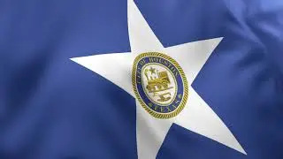 Houston City Flag Animation | 4k | Flags of the World
