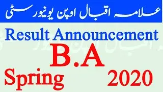 B.A Result Announced 2020 Spring