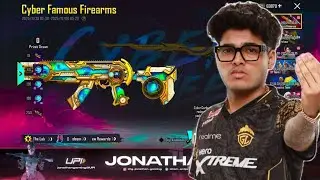 😱 CYBER FAMOUS FIREARMS 9 UPGRADABLE GUN SKINS CRATE OPENING IN BGMI BY @JONATHANGAMINGYT
