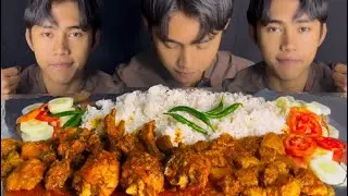 CHICKEN WITH PORK MUKBANG || MANIPURI MUKBANG.