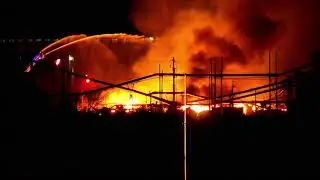 TBT News Clips: Massive fire at former Great West Timber sawmill - Nov 9, 2021
