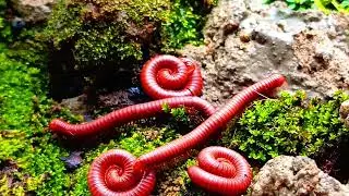 Magical Coexistence‼️Millipede, Snail, and Rhino Beetle in One Natural Habitat | UNEXPECTED !