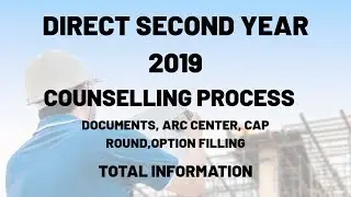 DIRECT SECOND YEAR COUNSELLING PROCESS | TOTAL INFORMATION 2019